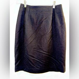 Vintage mr. jax 100% Pure Virgin Wool Black Skirt Size 6 - 21” above the knee